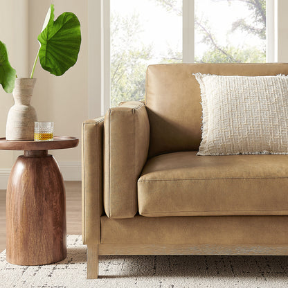 Roscoe 81 inch Vegan Leather Sofa by Furniture For America
