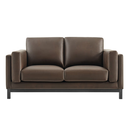 Roscoe 63 inch Vegan Leather Loveseat by Furniture for America