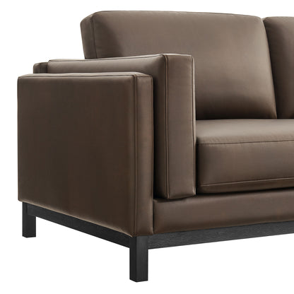 Roscoe 63 inch Vegan Leather Loveseat by Furniture for America