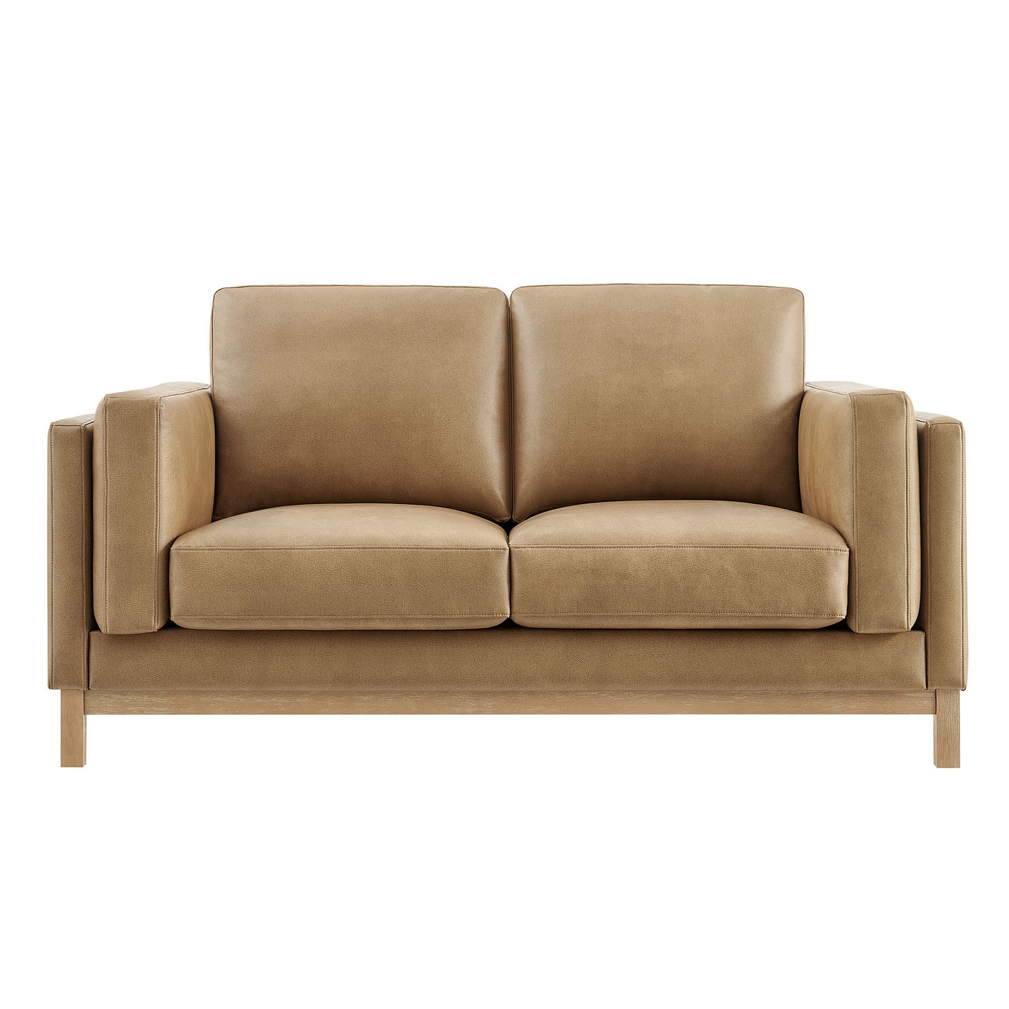 Roscoe 63 inch Vegan Leather Loveseat by Furniture for America