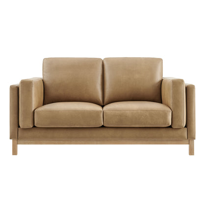 Roscoe 63 inch Vegan Leather Loveseat by Furniture for America