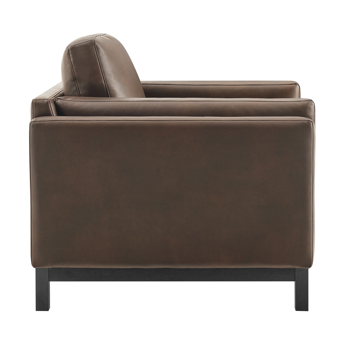 Fern Vegan Leather Armchair in Espresso