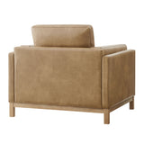 Fern Vegan Leather Armchair in Toast