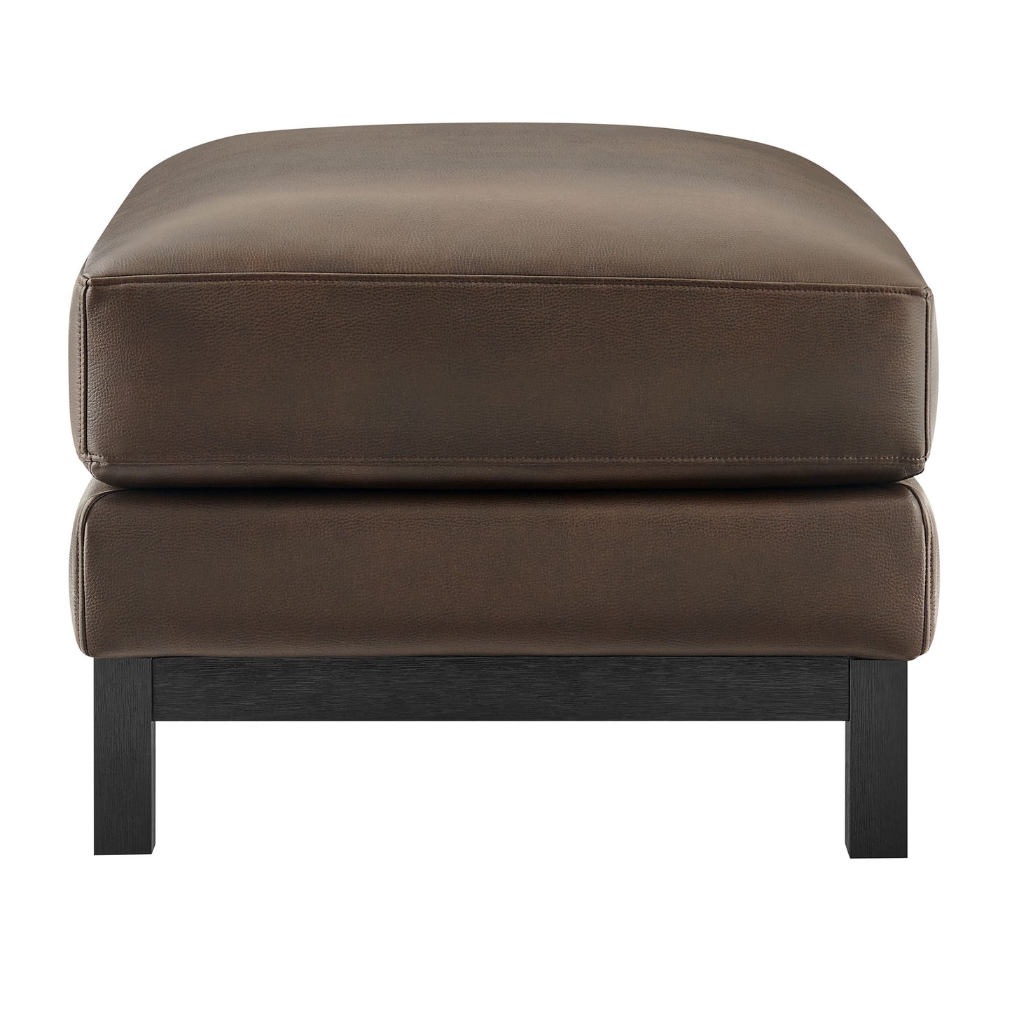 Roscoe Vegan Leather Ottoman by Furniture for America