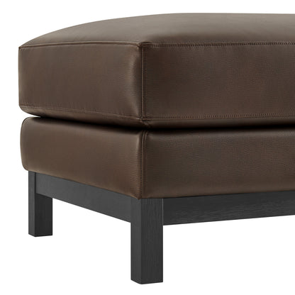 Roscoe Vegan Leather Ottoman by Furniture for America