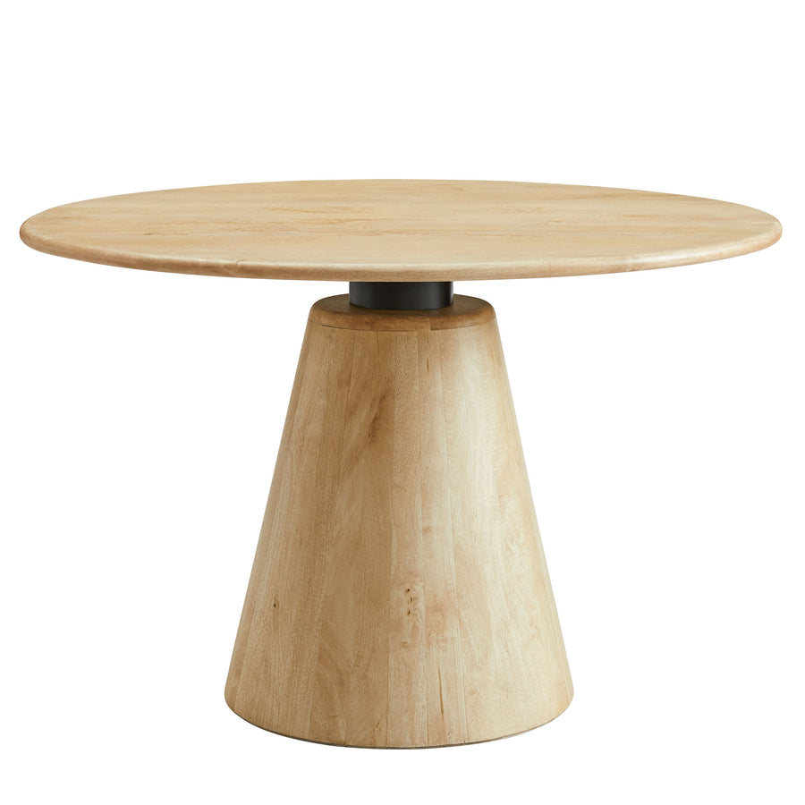 Portmagee 47" Round Wood Dining Table in Natural