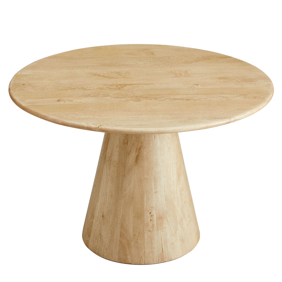 Portmagee 47" Round Wood Dining Table in Natural