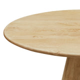 Portmagee 47" Round Wood Dining Table in Natural