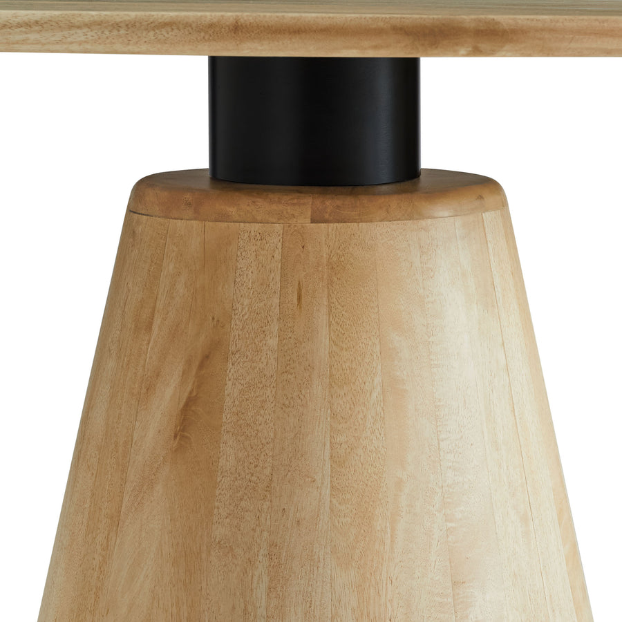 Portmagee 47" Round Wood Dining Table in Natural