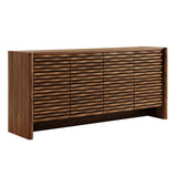 Sol Wave 66" 4-Door Sideboard in Walnut