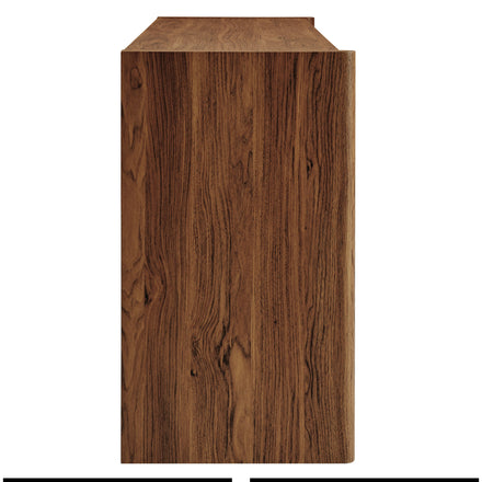 Emric Wave 66" 4-Door Sideboard in Walnut
