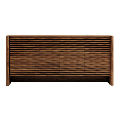 Emric Wave 66" 4-Door Sideboard by Furniture For America