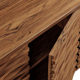 Sol Wave 66" 4-Door Sideboard in Walnut