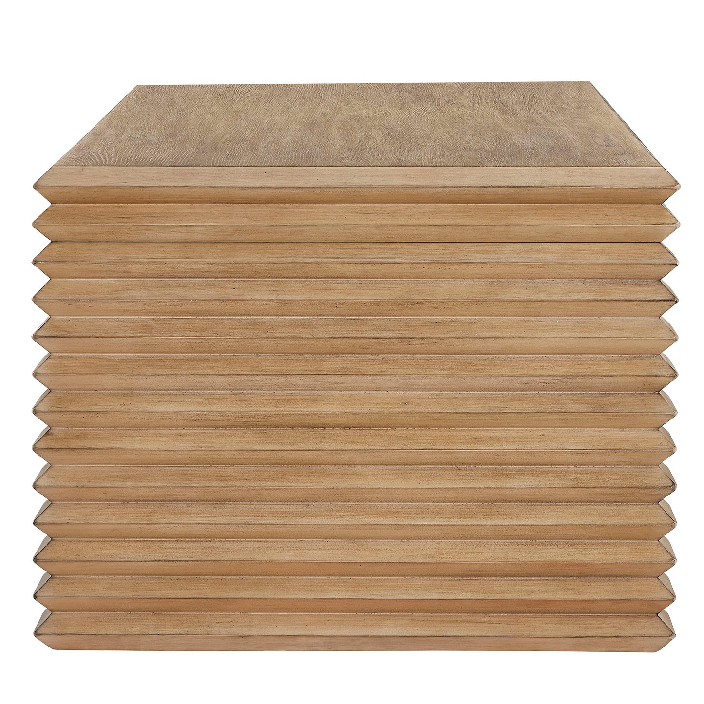 Canto Rectangular Stacked Design Coffee Table by Furniture For America