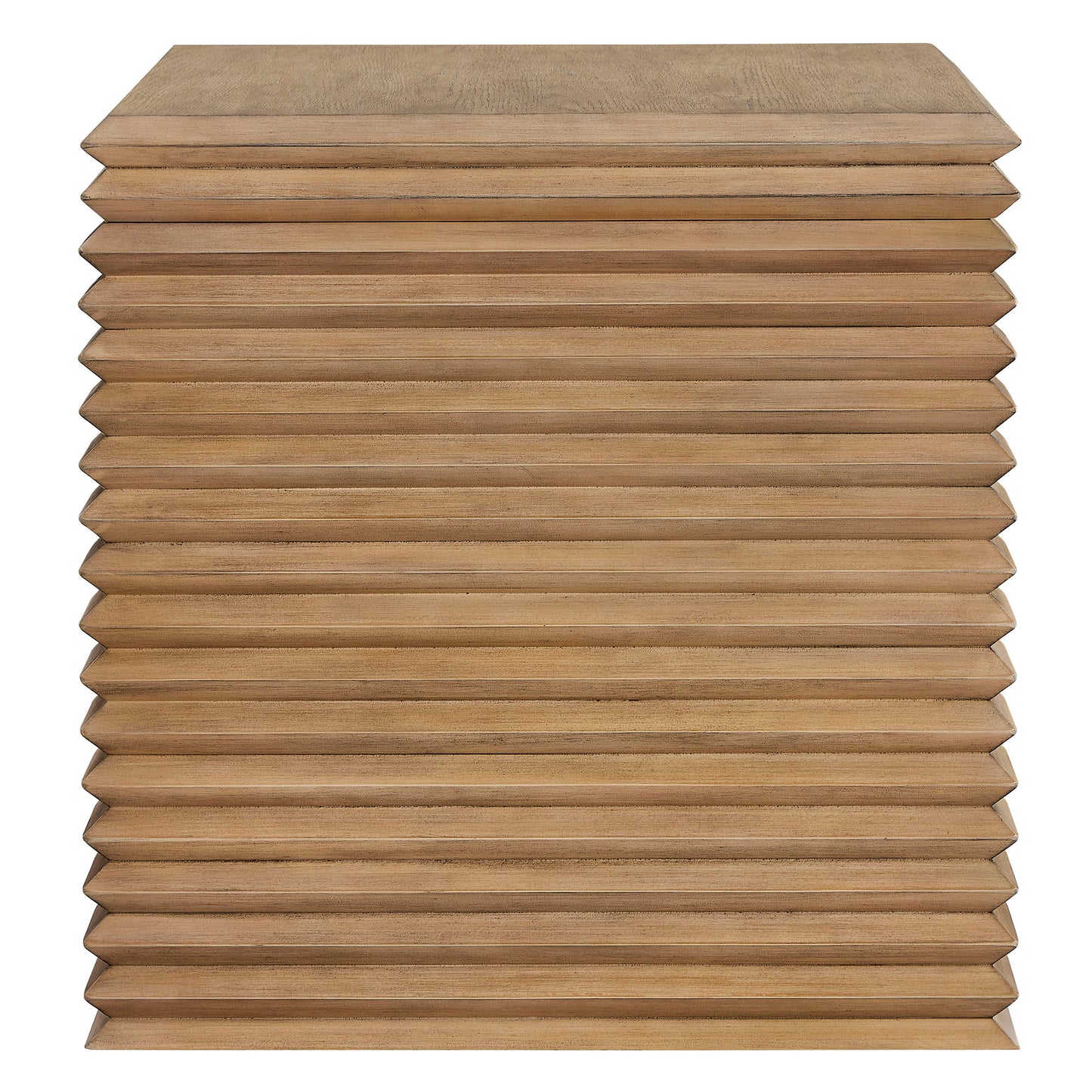 Canto Square 24" Stacked Design End Table by Furniture For America