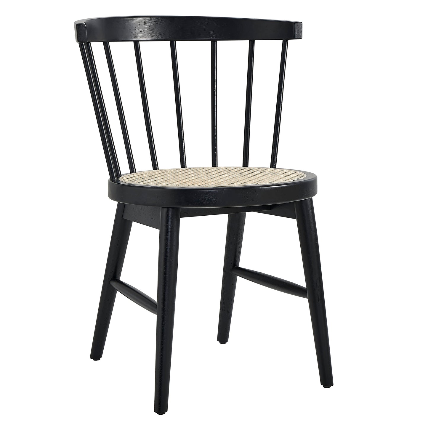 Lykke Curved Spindle Back Dining Chairs Set of 2 by Furniture For America