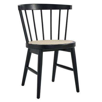Lykke Curved Spindle Back Dining Chairs Set of 2 by Furniture For America