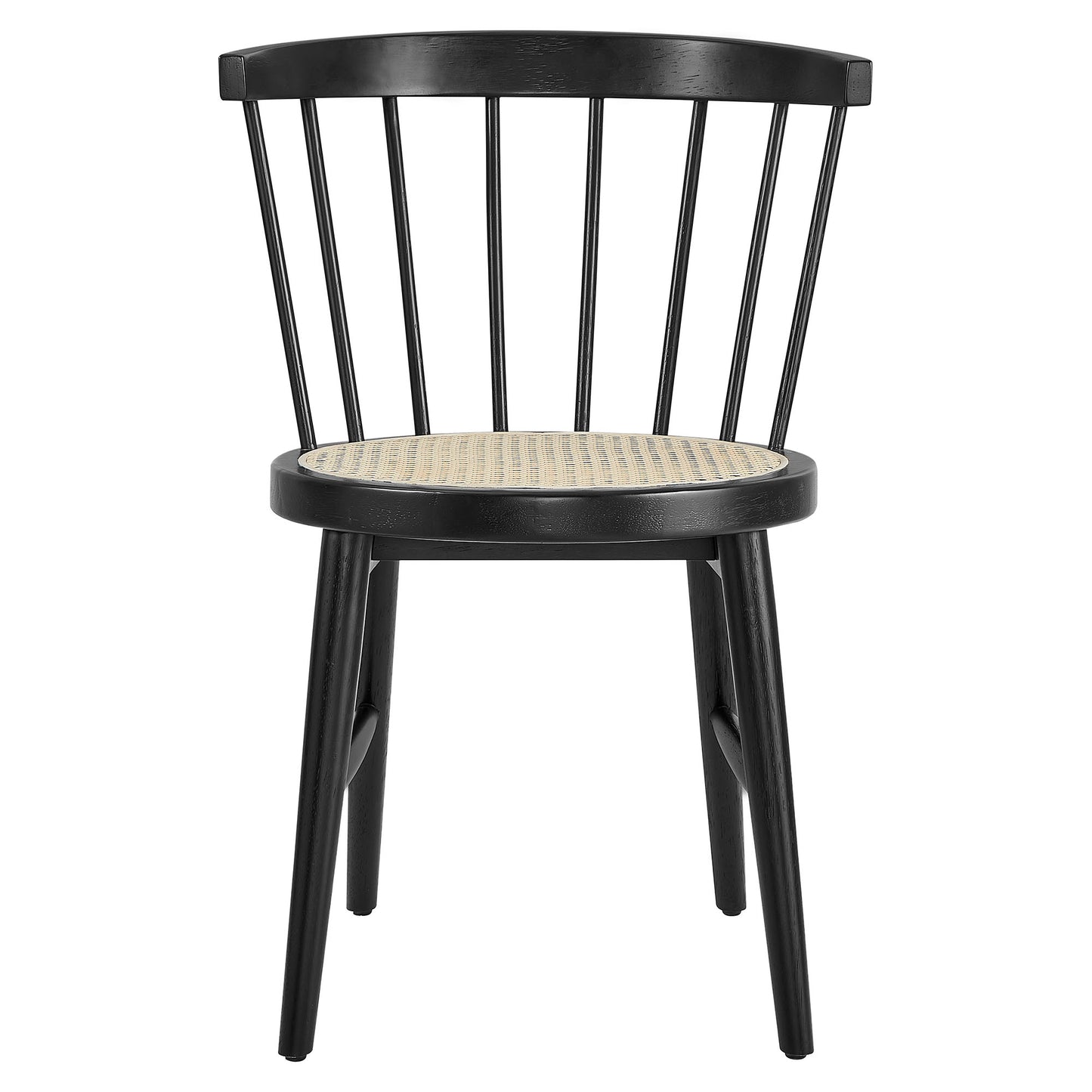 Lykke Curved Spindle Back Dining Chairs Set of 2 by Furniture For America