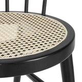 Peratallada Curved Spindle Back Dining Chairs Set of 2 in Black