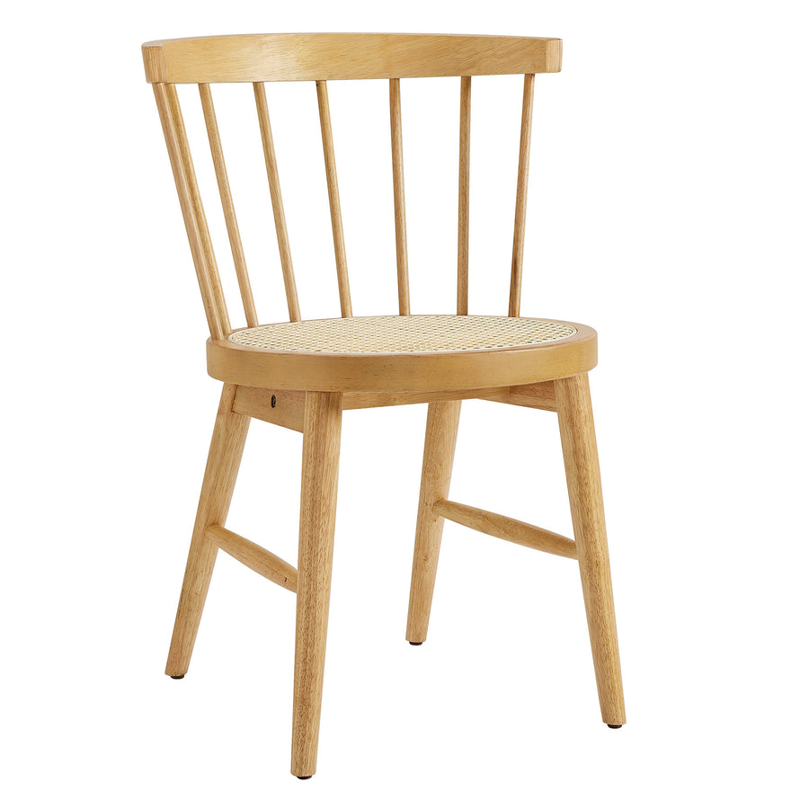 Peratallada Curved Spindle Back Dining Chairs Set of 2 in Natural