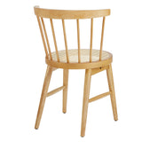 Peratallada Curved Spindle Back Dining Chairs Set of 2 in Natural