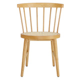 Peratallada Curved Spindle Back Dining Chairs Set of 2 in Natural