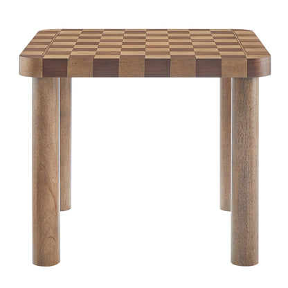 Oscar 36 Inch Square Checkered Dining Table by Furniture For America