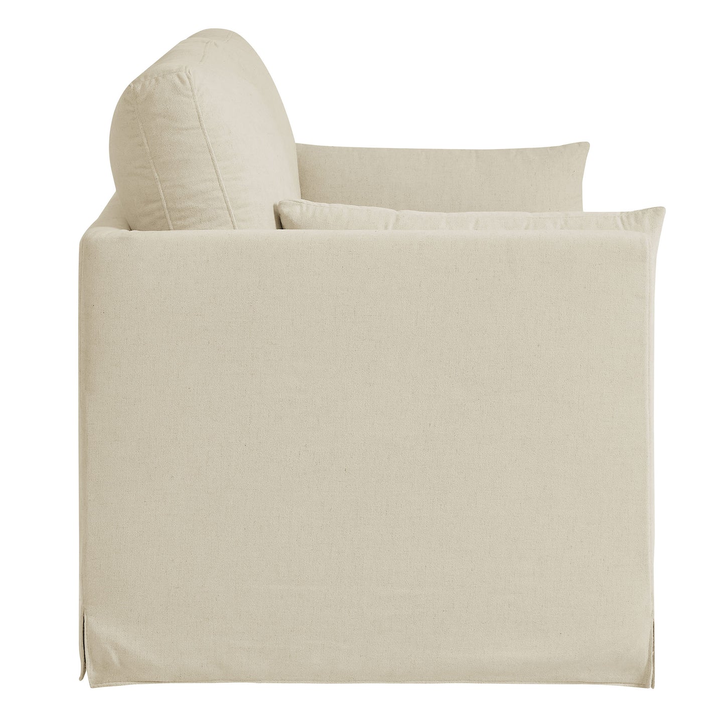 Boal Slipcovered Linen-Blend Loveseat in Linen