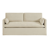 Boal Slipcovered Linen-Blend Loveseat in Linen