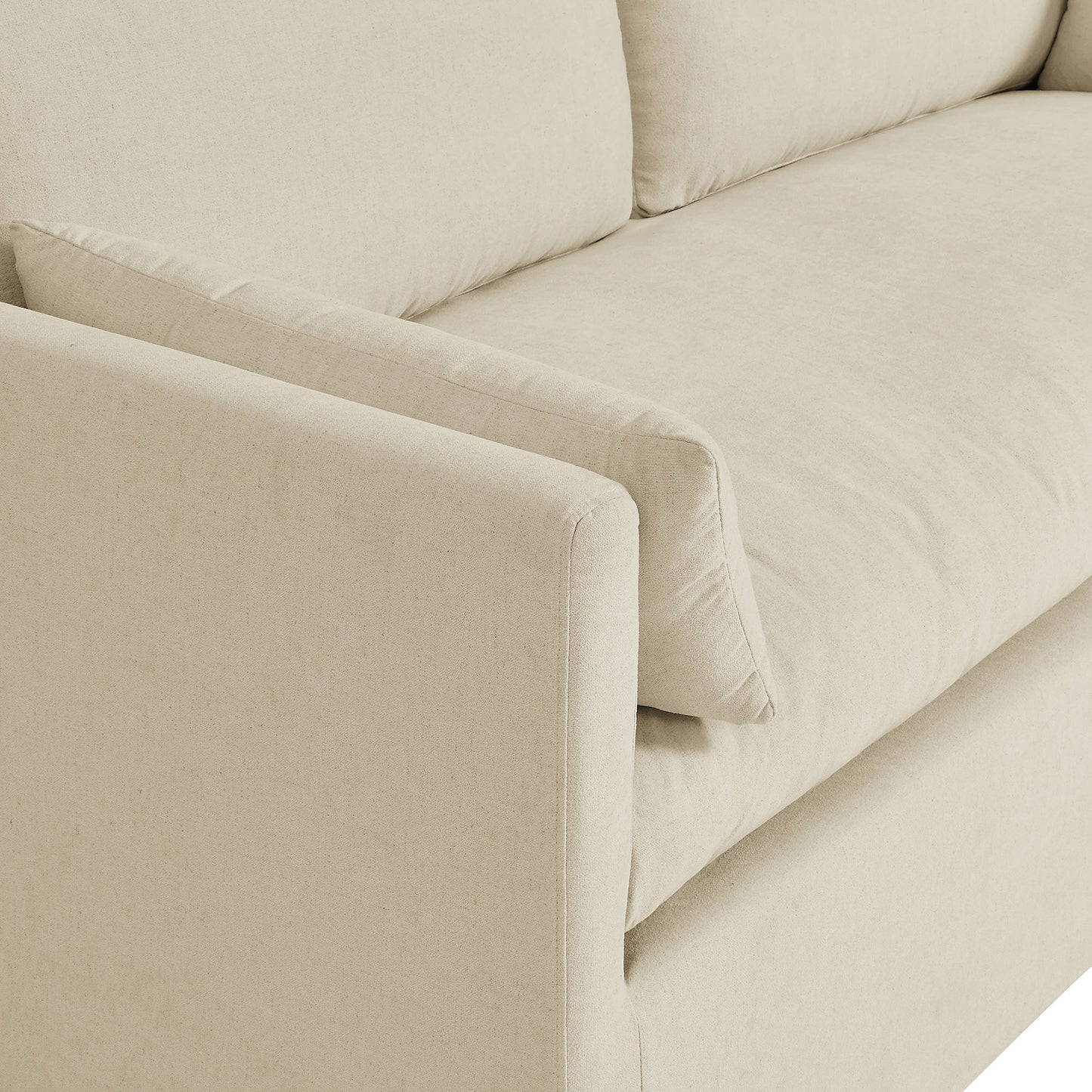 Boal Slipcovered Linen-Blend Loveseat in Linen