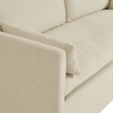 Boal Slipcovered Linen-Blend Loveseat in Linen