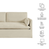Boal Slipcovered Linen-Blend Loveseat in Linen