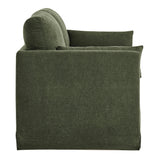 Boal Slipcovered Linen-Blend Loveseat in Sage