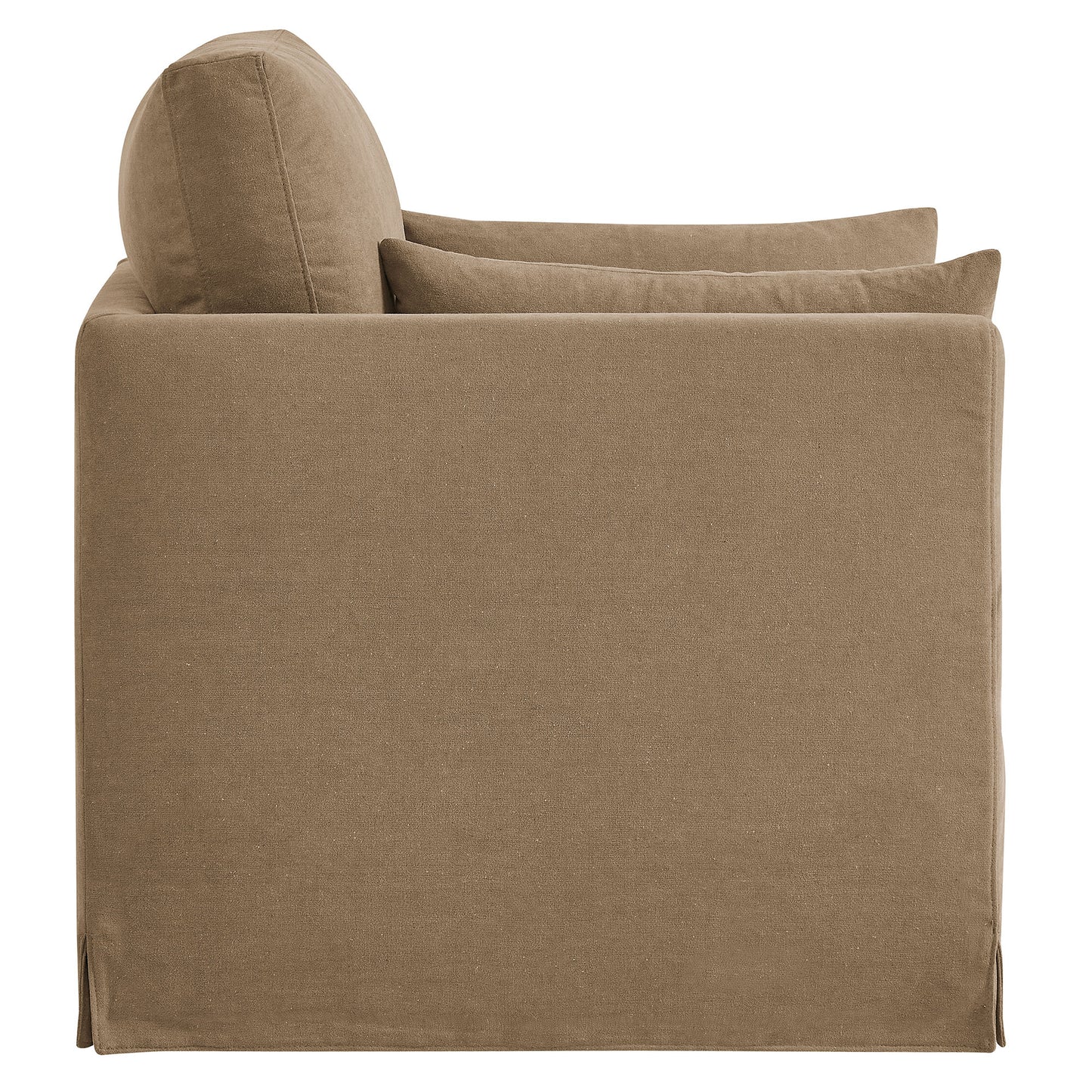 Boal Slipcovered Linen-Blend Armchair in Almond