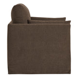 Boal Slipcovered Linen-Blend Armchair in Cocoa