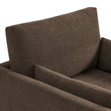 Boal Slipcovered Linen-Blend Armchair in Cocoa