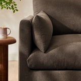 Boal Slipcovered Linen-Blend Armchair in Cocoa