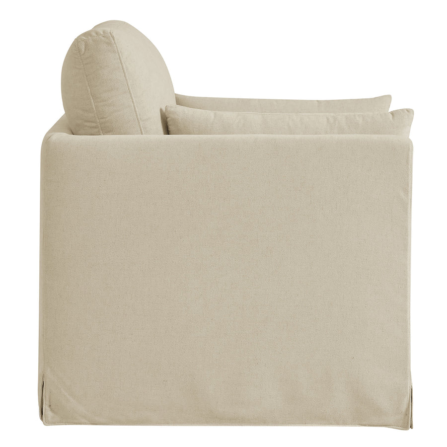 Boal Slipcovered Linen-Blend Armchair in Linen