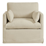 Boal Slipcovered Linen-Blend Armchair in Linen