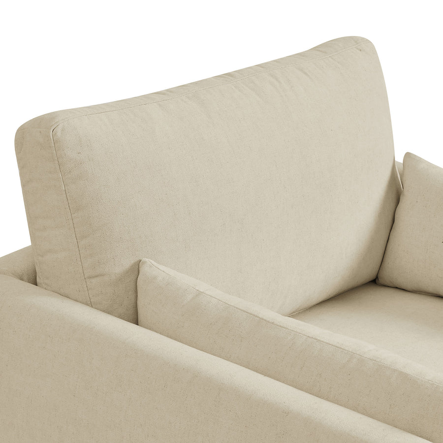 Boal Slipcovered Linen-Blend Armchair in Linen