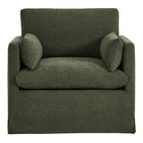 Boal Slipcovered Linen-Blend Armchair in Sage