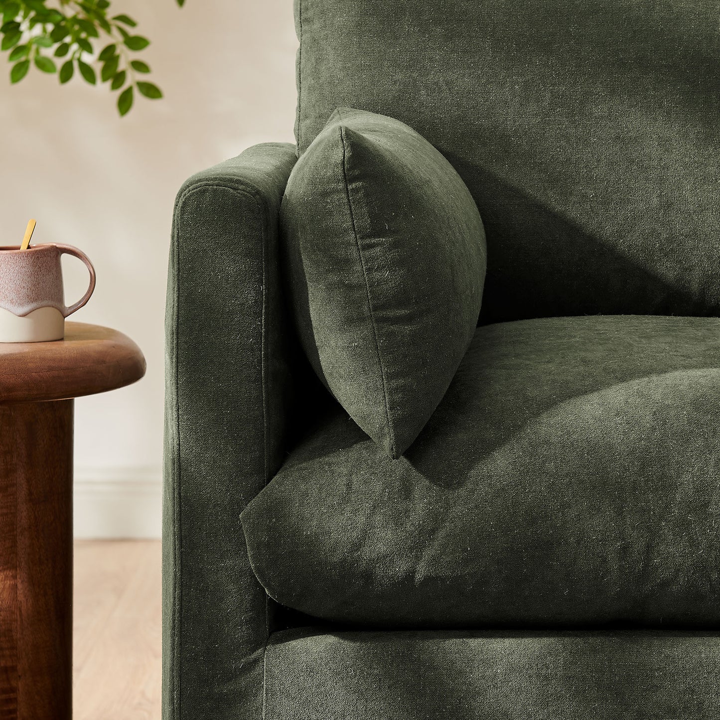 Boal Slipcovered Linen-Blend Armchair in Sage