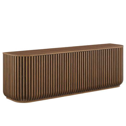 Fortitude 75" Curved Sideboard Storage Cabinet by Furniture For America