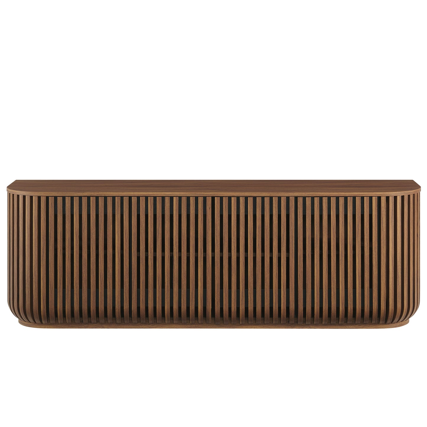 Fortitude 75" Curved Sideboard Storage Cabinet by Furniture For America