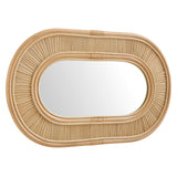 Odense Oval Rattan Wall Mirror in Natural