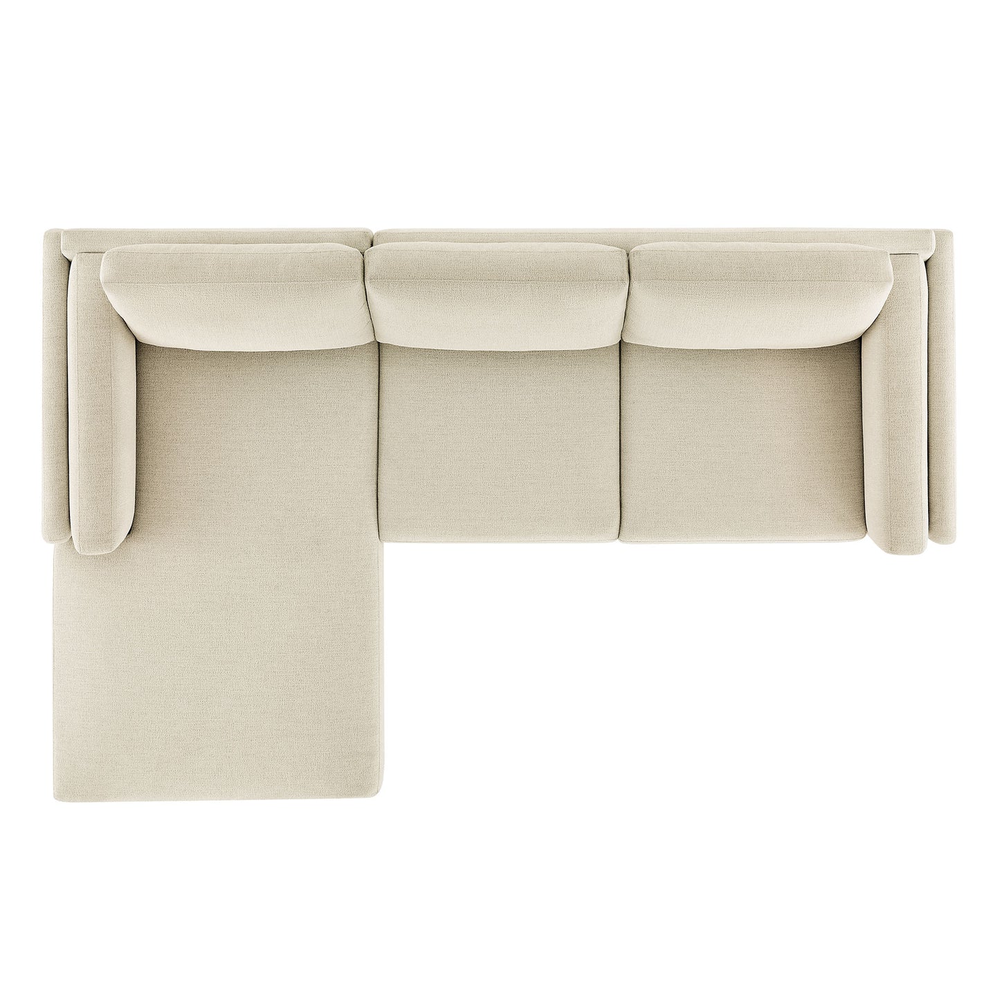Roscoe Left-Facing Fabric Sectional Sofa with Chaise by Furniture for America
