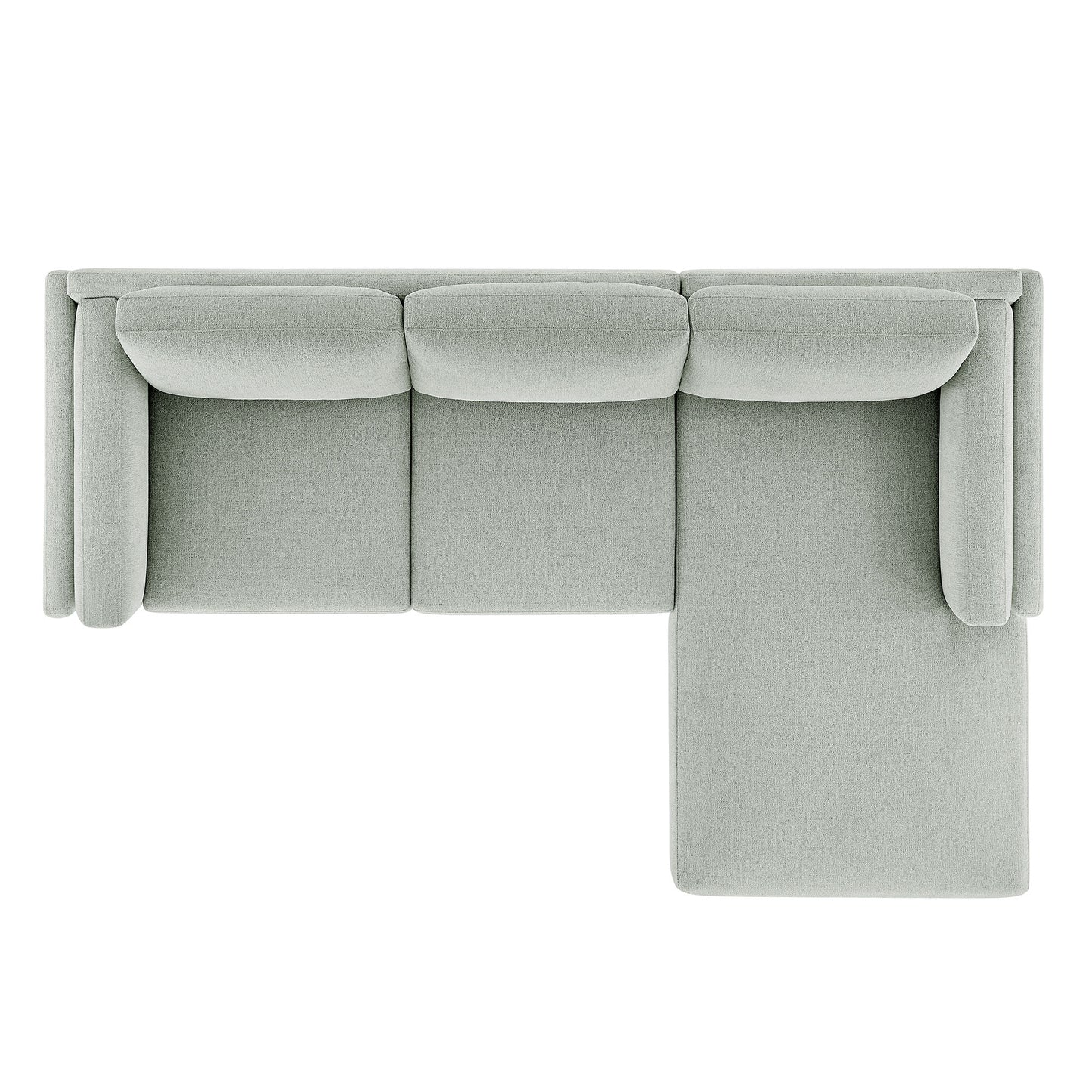 Roscoe Right-Facing Fabric Sectional Sofa with Chaise by Furniture for America