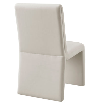 Emory Upholstered Performance Velvet Dining Side Chair by Furniture for America