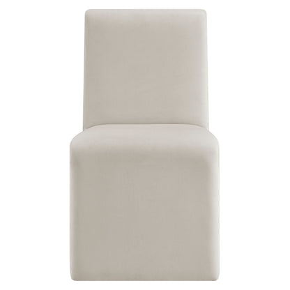 Emory Upholstered Performance Velvet Dining Side Chair by Furniture for America