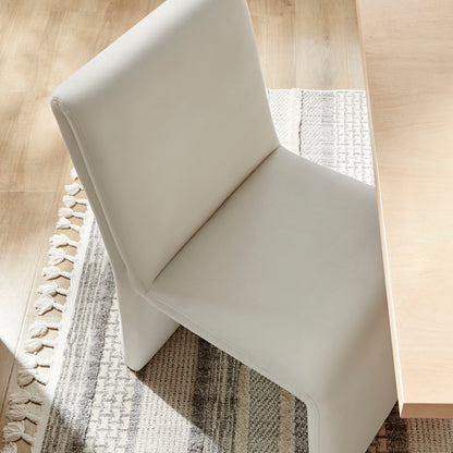 Emory Upholstered Performance Velvet Dining Side Chair by Furniture for America